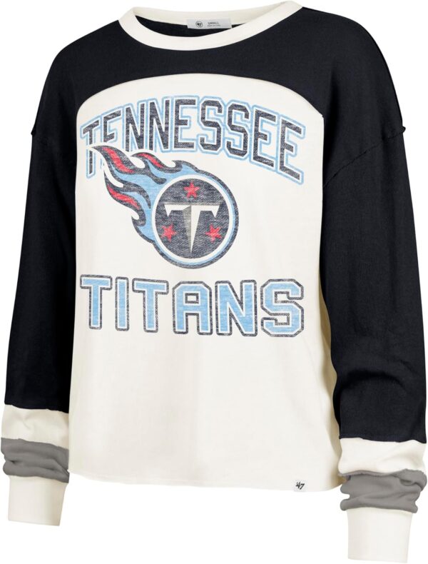 Haut court NFL femme manches longues raglan coton 47-1