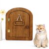 Porte animaux bois BABIBAOBEI pour chats chiens intérieur