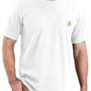T-shirt Carhartt K87 Utilitaire Homme Poche Jersey Épais