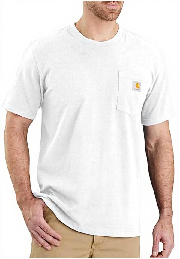 T-shirt Carhartt K87 Utilitaire Homme Poche Jersey Épais