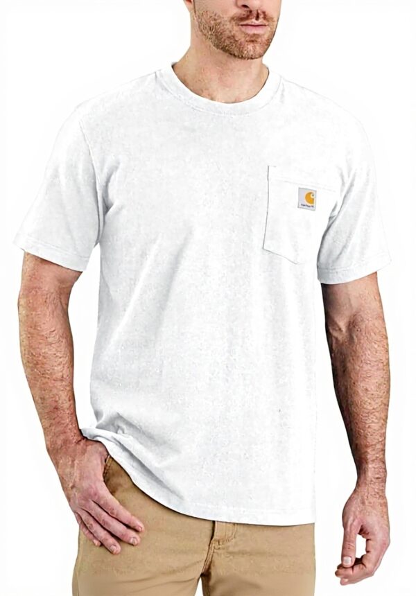 T-shirt Carhartt K87 Utilitaire Homme Poche Jersey Épais