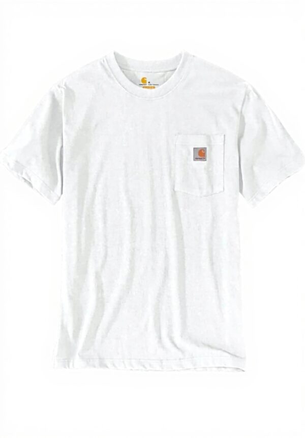 T-shirt Carhartt K87 Utilitaire Homme Poche Jersey Épais