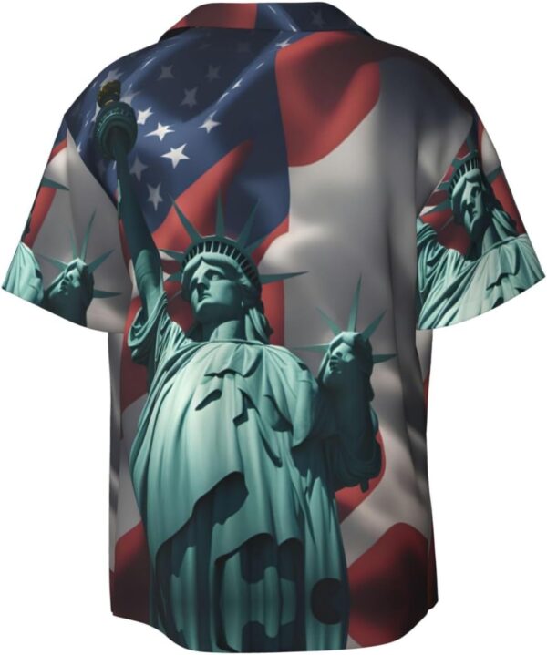 Chemise Statue Liberté DURAGS col cubain manches courtes été-1