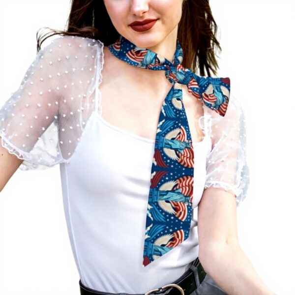 Écharpe soie Statue Liberté DIEzig femme accessoire mode