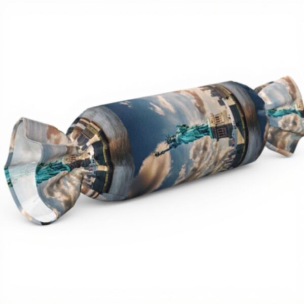 Oreiller cylindrique FBGHHTY Statue Liberté velours doux