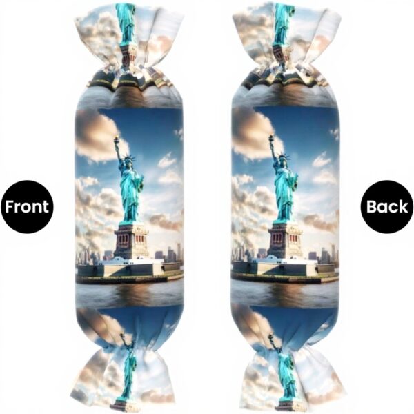 Oreiller cylindrique FBGHHTY Statue Liberté velours doux