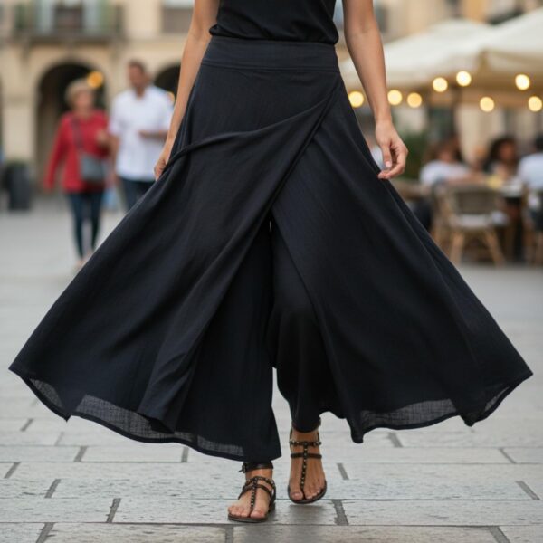 Jupe Culotte Ethnique Guru-Boutique Lin Boho Maxi Été Femme-1