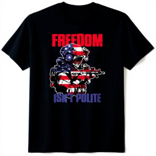 T-shirt militaire vétéran liberté design audacieux coton