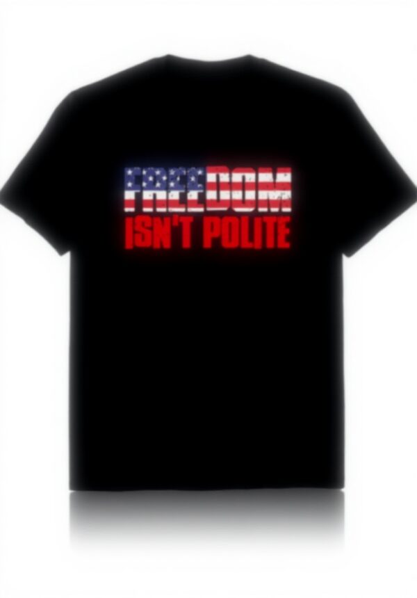 T-shirt LA LIBERTÉ NEST PAS POLITE non conventionnel