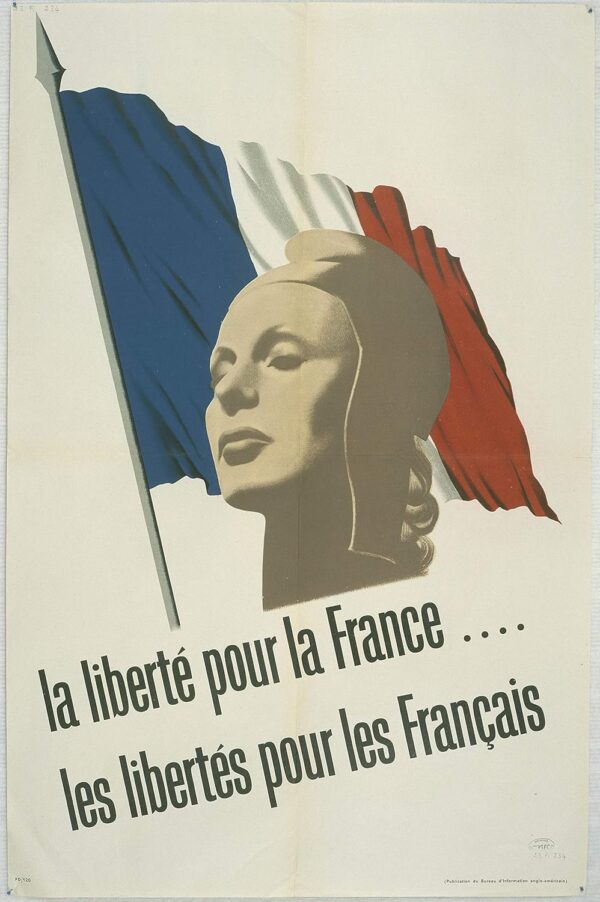 Affiche Liberté France Marianne Poster Reproduction 50X70 cm-0