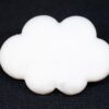 Broche nuage Miniblings blanc plastique bijou femme épingle-1