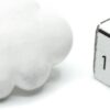 Broche nuage Miniblings blanc plastique bijou femme épingle-2