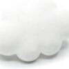 Broche nuage Miniblings blanc plastique bijou femme épingle-0
