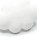 Broche nuage Miniblings blanc plastique bijou femme épingle-0