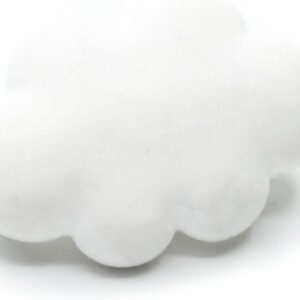 Broche nuage Miniblings blanc plastique bijou femme épingle-0
