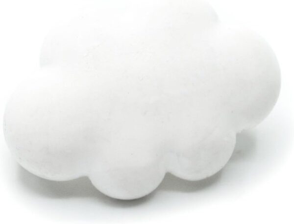 Broche nuage Miniblings blanc plastique bijou femme épingle-0