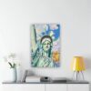 Affiche Statue de la Liberté bière vintage toile décoration-5