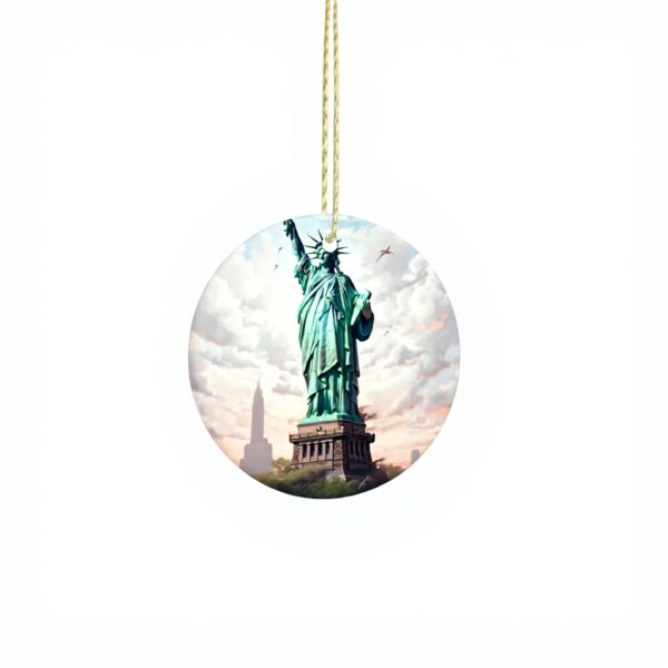 Pendentif Statue Liberté Céramique WHJDPP Décoration Noël