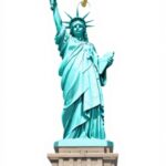 Pendentif Statue Liberté Céramique WHJDPP Décoration Noël