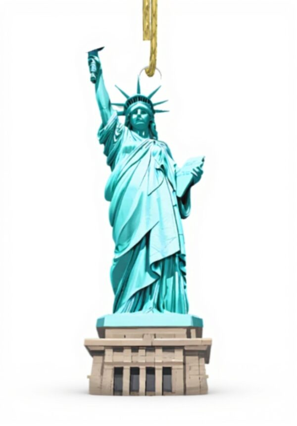 Pendentif Statue Liberté Céramique WHJDPP Décoration Noël