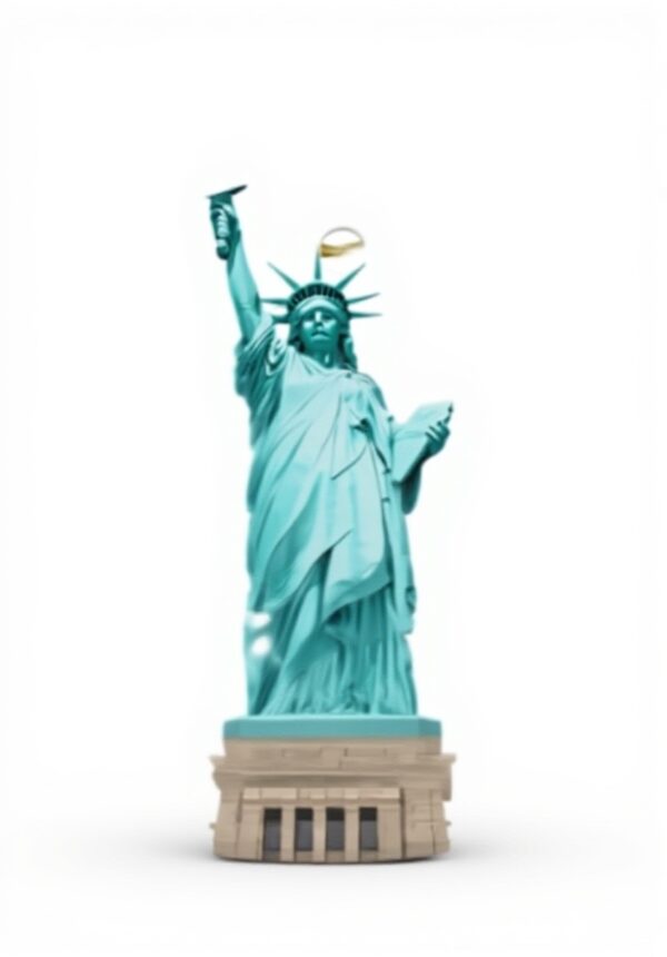Pendentif Statue Liberté Céramique WHJDPP Décoration Noël
