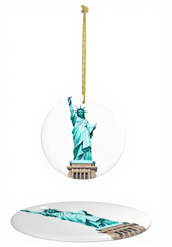 Pendentif Statue Liberté Céramique WHJDPP Décoration Noël