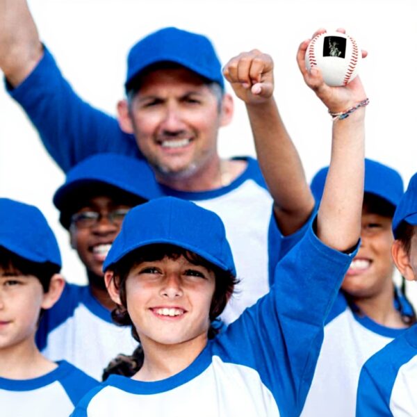 Balle baseball cuir robot bleu YKLBV enfants adolescents