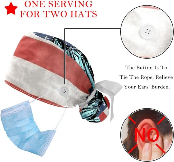 Casquette de travail YTYVAGT 2-pc polyester réglable femme-2