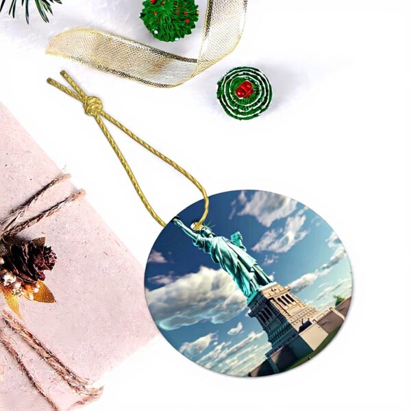 Pendentif Statue Liberté Céramique Décoration Noël YYHWHJDE