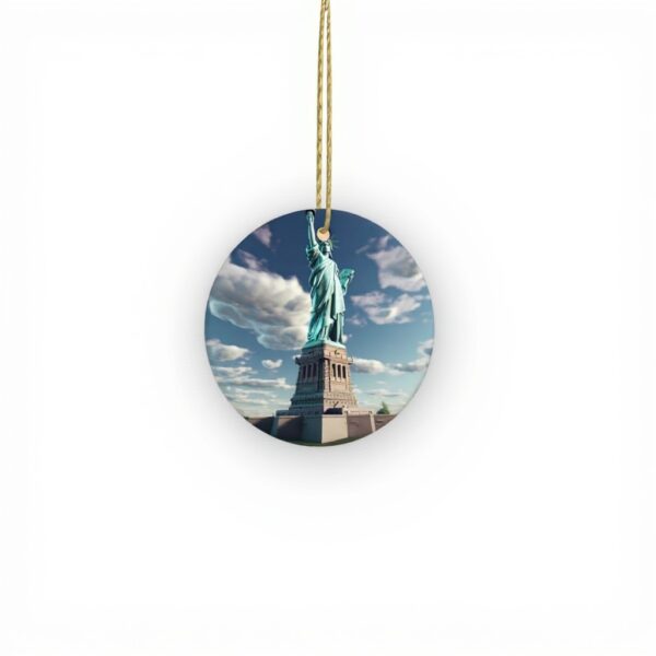 Pendentif Statue Liberté Céramique Décoration Noël YYHWHJDE