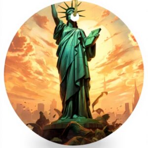 Pendentif Statue Liberté Céramique Décoration Noël YYHWHJDE