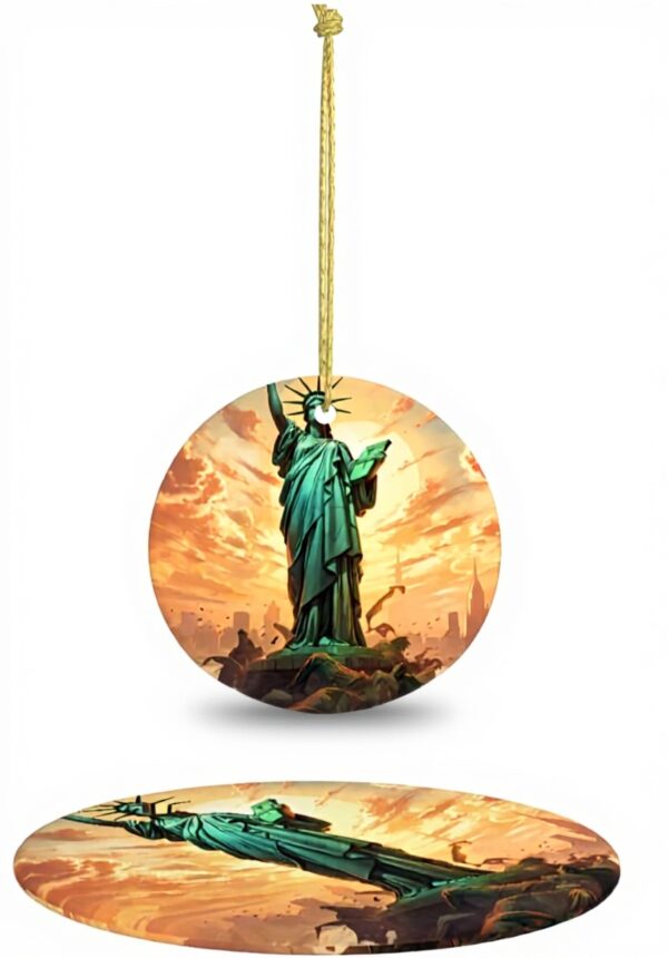 Pendentif Statue Liberté Céramique Décoration Noël YYHWHJDE