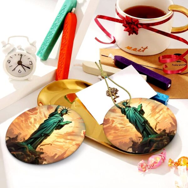 Pendentif Statue Liberté Céramique Décoration Noël YYHWHJDE