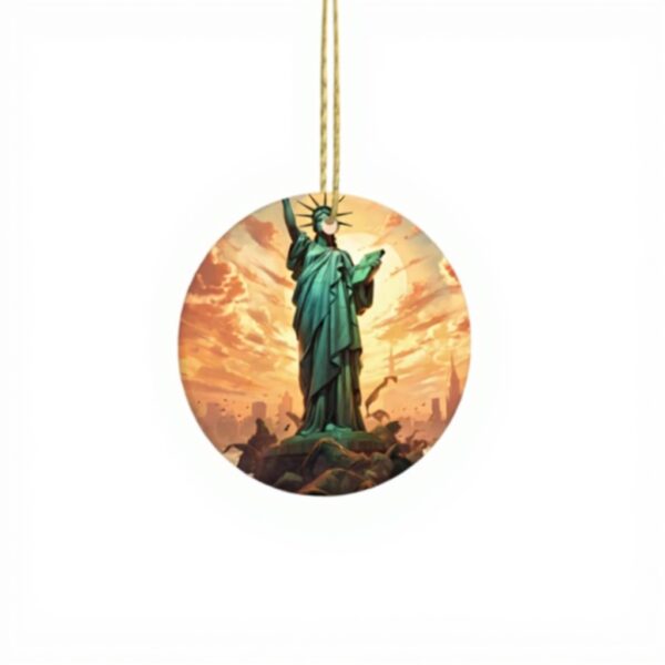 Pendentif Statue Liberté Céramique Décoration Noël YYHWHJDE