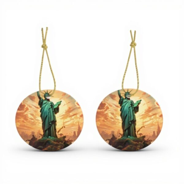 Pendentif Statue Liberté Céramique Décoration Noël YYHWHJDE