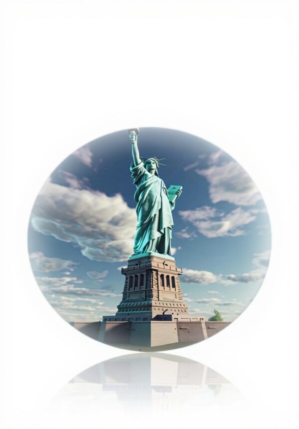 Pendentif Statue Liberté Céramique Décoration Noël YYHWHJDE