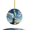 Pendentif Statue Liberté Céramique Décoration Noël YYHWHJDE