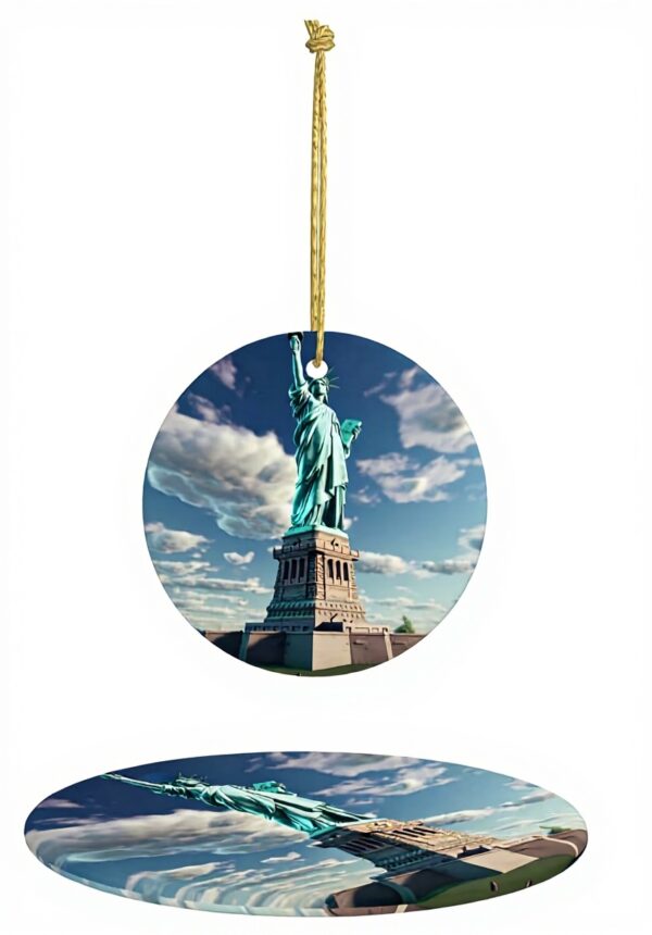Pendentif Statue Liberté Céramique Décoration Noël YYHWHJDE