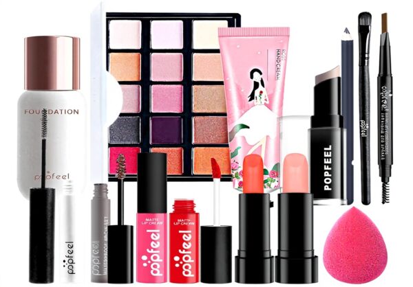 AMZTEMU Coffret maquillage femme 14 PCS palette