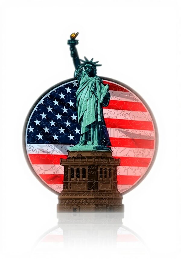 Puzzle Statue de la Liberté Iconic Puzzles Bois Éco-Durable