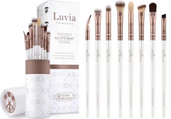 Luvia All Eye Want Set Pinceaux Maquillage Yeux - 8 Véganes