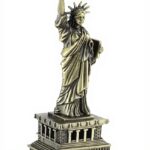 Statue de la Liberté MAGT 15cm Métal Vintage Décoration