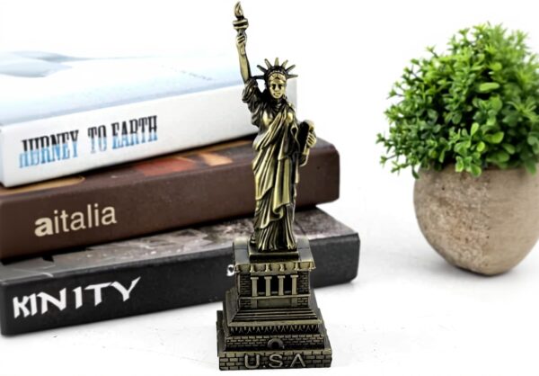 Statue de la Liberté MAGT 15cm Métal Vintage Décoration