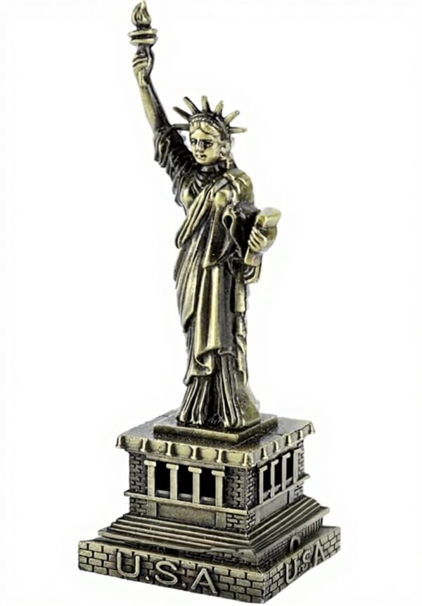 Statue de la Liberté MAGT 15cm Métal Vintage Décoration