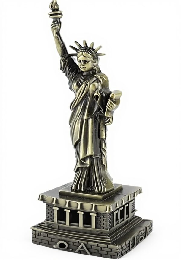 Statue de la Liberté MAGT 15cm Métal Vintage Décoration