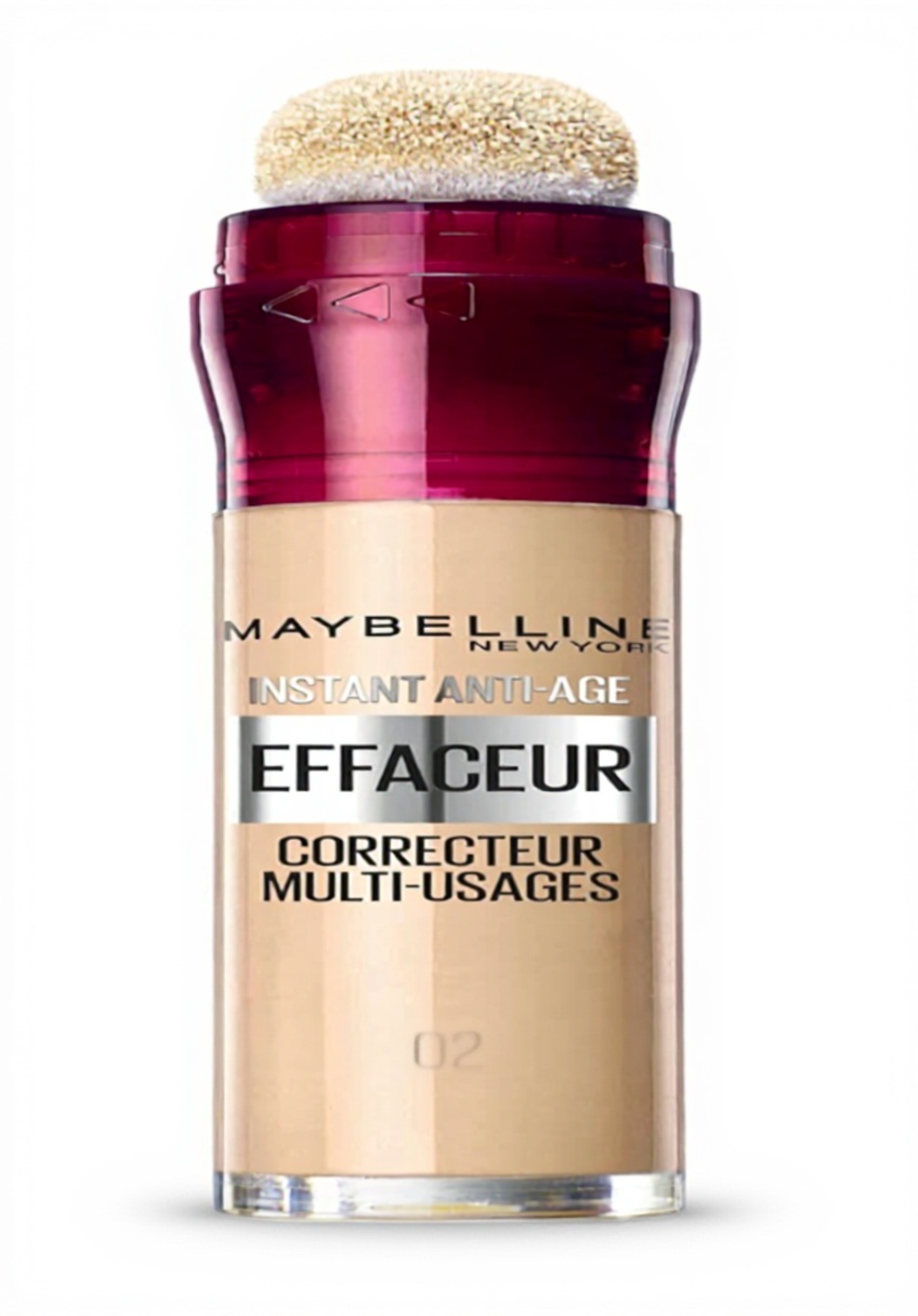 Application du Correcteur Anti-Cernes Maybelline Instant Anti-Age 02 Beige sous l'œil