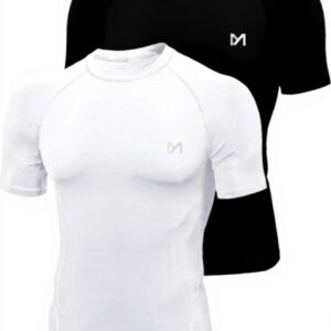 Tee shirt compression homme MEETYOO sport fitness running