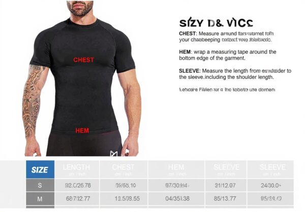 Tee shirt compression homme MEETYOO sport fitness running