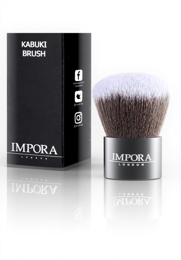 Pinceau Kabuki Impora London poudre synthétique noir