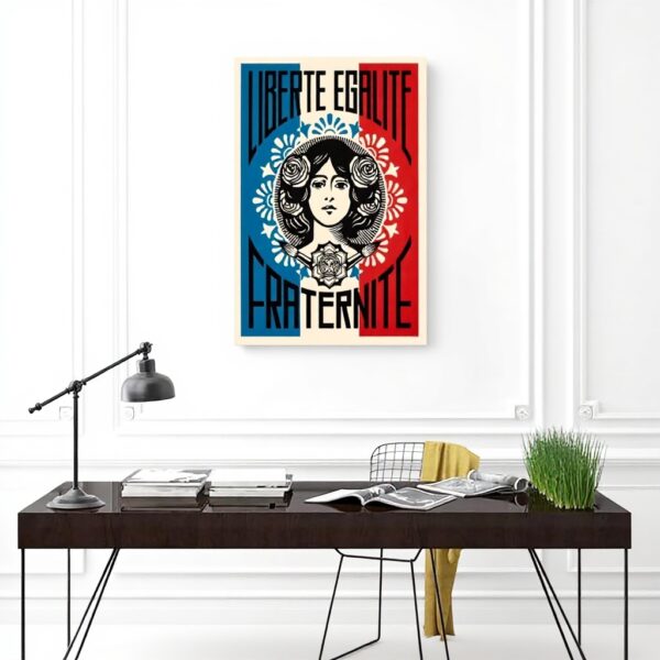 Poster sur toile Liberté Égalité Fraternité décoration